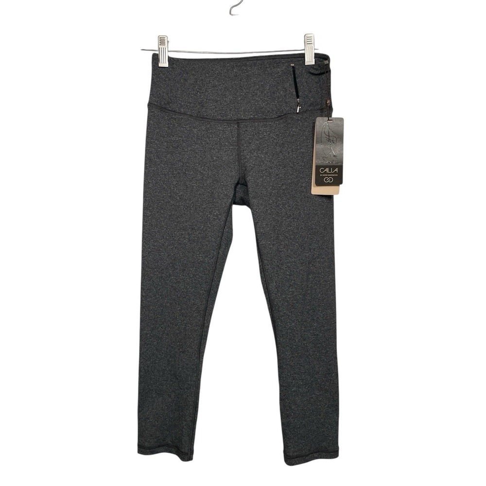 NWT‎ CALIA by Carrie Underwood Gray High Waist Athletic Cropped Leggings XS
